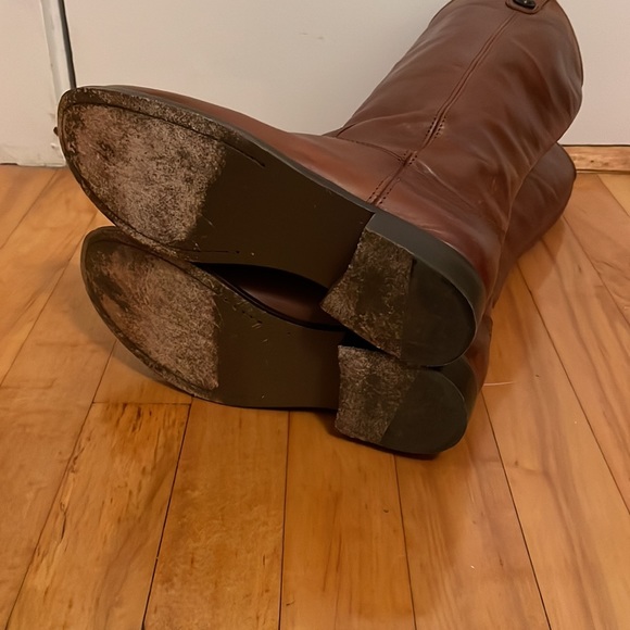 Frye Melissa Button Tall Riding Leather Boots 6 B - Picture 8 of 9